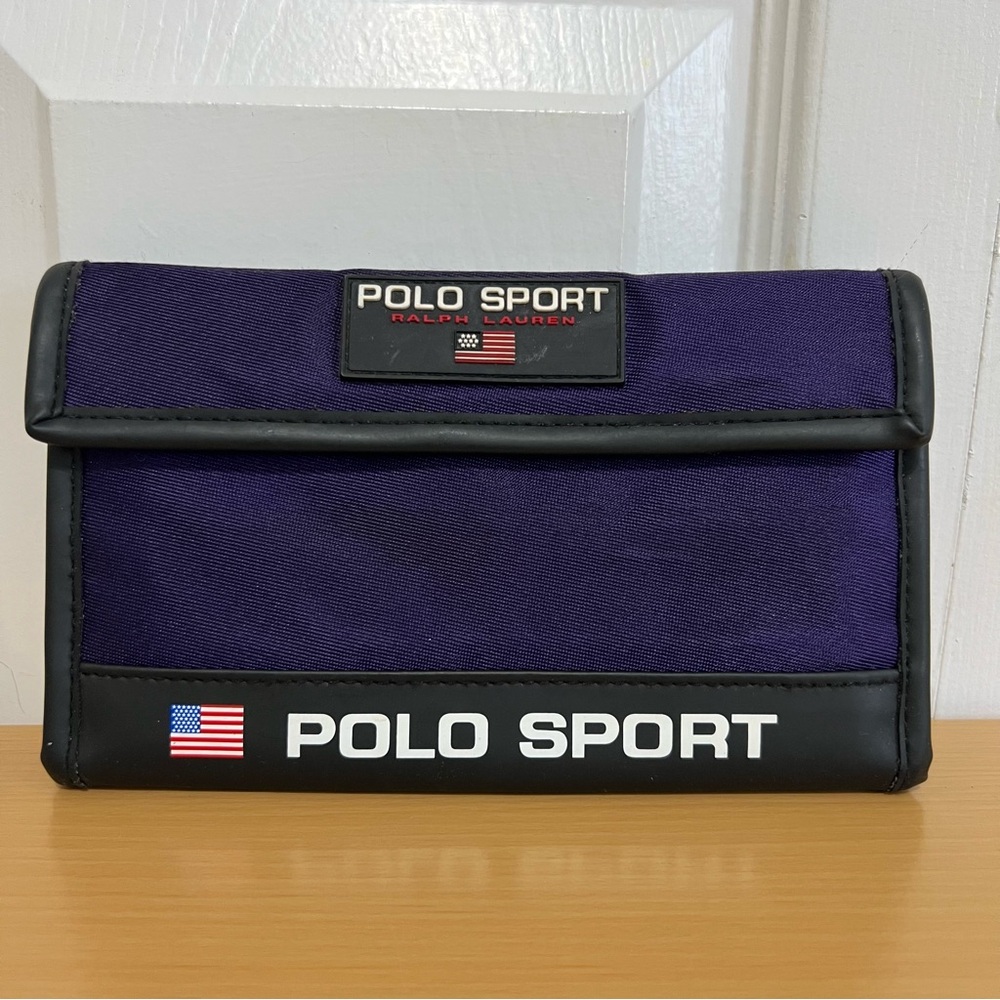 Vintage 90s Ralph Lauren Polo Sport Wallet Purple